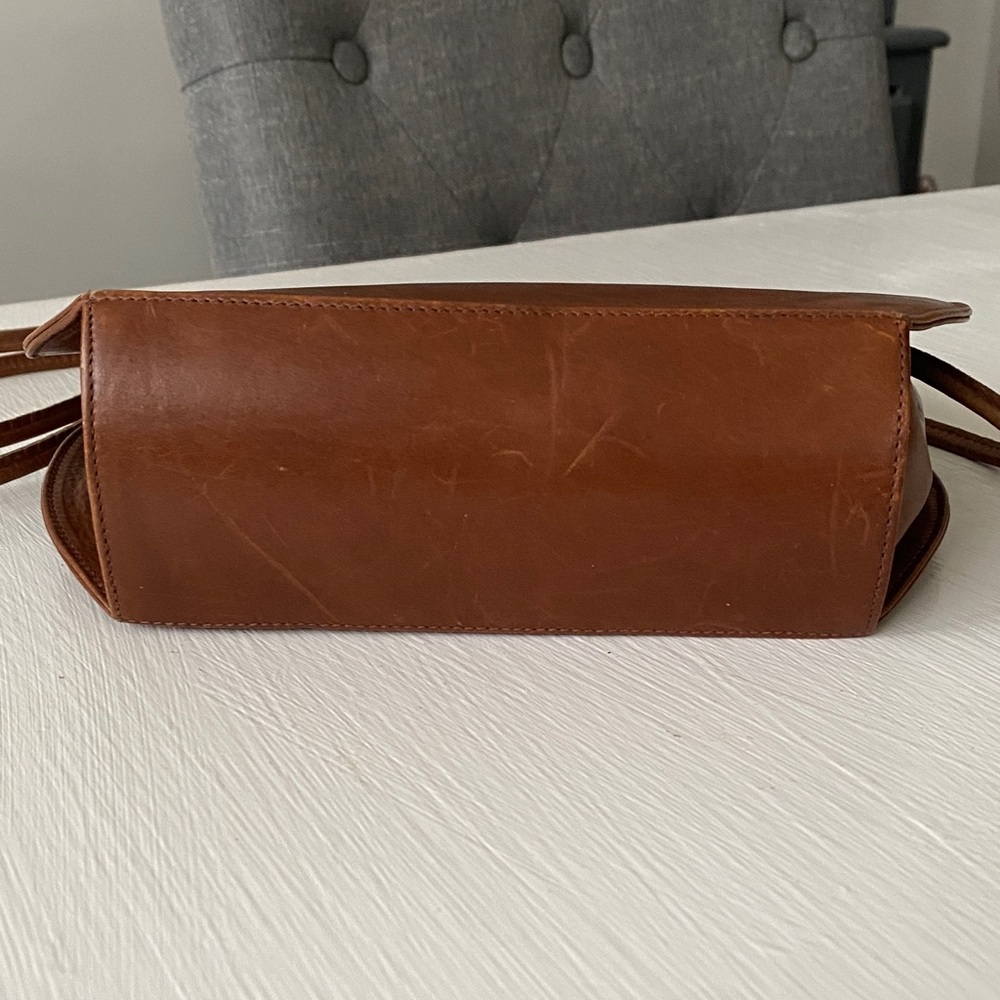 Vintage Bally Les Accessoires Dome-Shaped Saddle Leather Bag 1970s with COA - Picture 9 of 14